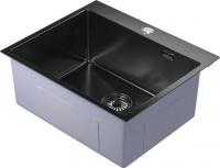 Кухонная мойка Mixline Pro 555134 (черный графит, с сифоном)