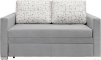 Диван Krones Афродита 195x100 (велюр/жаккард/серый/рисунок молочно-серый)