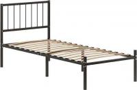 Кровать Домаклево Металика В4 90x200 (черный)