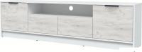 Тумба Интерлиния ТВ Концепт КТ-ТВ4-50 (дуб белый/белый платинум)