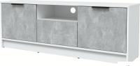 Тумба Интерлиния ТВ Концепт КТ-ТВ3-50 (бетон/белый платинум)