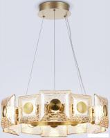 Подвесная люстра Ambrella light LH31021 BS/TI (латунь/янтарь)