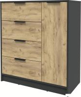 Тумба Интерлиния Концепт КТ-Т90 (дуб золотой/антрацит)