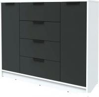 Тумба Интерлиния Концепт КТ-Т120 (антрацит/белый платинум)