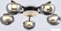 Припотолочная люстра Ambrella light LH12009/5 BK/GD/SM (черный/золото/дымчатый)