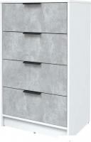 Комод Интерлиния Концепт КТ-К60 (бетон/белый платинум)