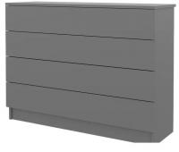 Комод Горизонт Нео 1050 4 ящика (серый графит)