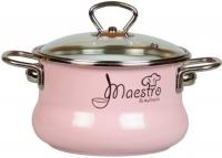 Кастрюля СтальЭмаль Maestro 8SO205S (розовый)