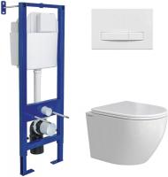 Унитаз подвесной Berges Wasserhaus Okus Rimless 043394 (с сиденьем)