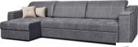Угловой диван Анмикс Бергамо (серый велюр)