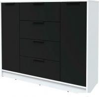 Тумба Интерлиния Концепт КТ-Т120 (черный/белый платинум)