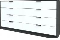 Комод Интерлиния Концепт КТ-К197 (белый платинум/антрацит)