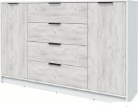 Тумба Интерлиния Концепт КТ-Т160 (дуб белый/белый платинум)