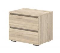 Тумба Кортекс-мебель Бари 60 2ш (дуб сонома/дуб сонома/дуб сонома)