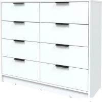 Комод Интерлиния Концепт КТ-К117 (белый платинум/белый платинум)