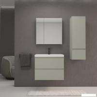 Symbolite Тумба под умывальник Манхэттен 70 Plus 2 ящика (подвесная, олива)