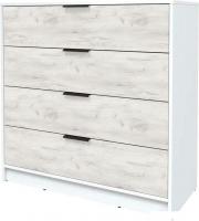 Комод Интерлиния Концепт КТ-К100 (дуб белый/белый платинум)