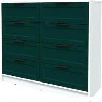 Комод Интерлиния Концепт Тренд КТ-К117 (белый платинум/изумруд)