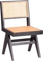 Стул TetChair Loki дерево вяз/ротанг 51x44x86 (черный)
