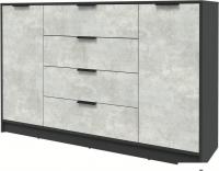 Тумба Интерлиния Концепт КТ-Т160 (бетон лайт/антрацит)