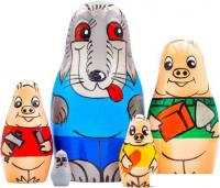 Развивающая игра Брестская Фабрика Сувениров Три поросенка (набор 5 шт)