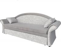 Диван Анмикс Риччи (светло-бежевый, велюр/принт инкас)