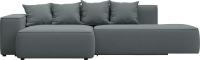 Угловой диван Лига диванов Лига-065 левый 129799L (рогожка амур 07 серый)