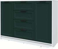 Тумба Интерлиния Концепт Тренд КТ-Т140 (белый платинум/изумруд)