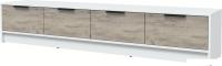 Тумба Интерлиния ТВ Концепт КТ-ТВ4-35 (дуб серый/белый платинум)