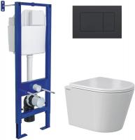 Унитаз подвесной Berges Wasserhaus Vita Rimless 043385 (с сиденьем)