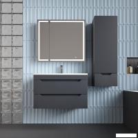 Symbolite Тумба под умывальник Остин 80 Plus 2 ящика (подвесная, графит)