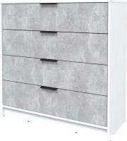 Комод Интерлиния Концепт КТ-К100 (бетон/белый платинум)