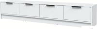 Тумба Интерлиния ТВ Концепт КТ-ТВ4-35 (белый платинум/белый платинум)