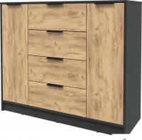 Тумба Интерлиния Концепт КТ-Т120 (дуб золотой/антрацит)