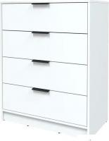 Комод Интерлиния Концепт КТ-К80 (белый платинум/белый платинум)