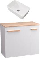 Lauter Тумба под умывальник Adri 79 + 21674A (белый глянец)