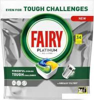Капсулы для посудомоечной машины Fairy Platinum все в 1 Лимон (34 шт)