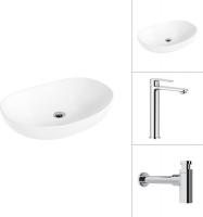 Умывальник Lauter 21502 + Moon 21СK81691C с сифоном 21635CH (хром)