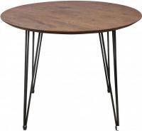 Кухонный стол ОКА Демавенд 100x74 (дуб мореный/черный)