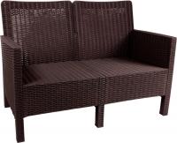 Скамейка ВПМ Ротанг 2-х местный 6199037 (темно-коричневый)