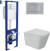 Унитаз подвесной Berges Wasserhaus Floe 043369 (с сиденьем)