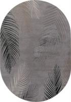 Ковер для жилой комнаты Merinos Liman F167-OVAL-GRAY-D.GREEN (1.6х2.3)