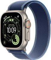 Умные часы Apple Watch Ultra 3 LTE 49 мм (титановый корпус, природный/синий, нейлоновый ремешок разм