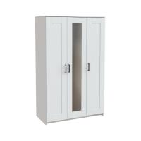 Шкаф распашной Mio Tesoro Нави 3 двери 2.15.01.080.1 (белый, с зеркалом)