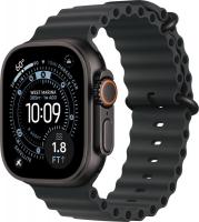 Умные часы Apple Watch Ultra 3 LTE 49 мм (титановый корпус, черный/черный, ремешок из эластомера)