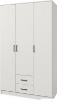 Шкаф распашной Mio Tesoro Хюгге 3D2S (белый)