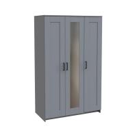 Шкаф распашной Mio Tesoro Нави 3 двери 2.15.01.080.4 (серый, с зеркалом)