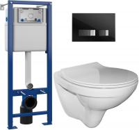 Унитаз подвесной Керамин Санти R Slim + S-IN-MZ-VECTOR + P-BU-MOV/Blg/Gl