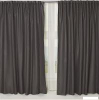 Комплект штор Mio Tesoro Канвас 150x250 (2 шт, темно-серый)