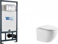 Унитаз подвесной WeltWasser Marberg 507 + Merzbach 043 GL-WT + Mar 507 SE-CR
